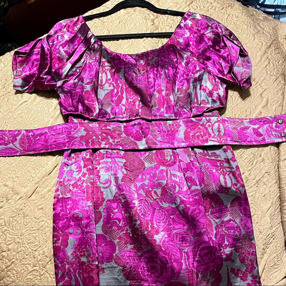 PHILOSOPHY DI ALBERTA FERRETI purple formal dress